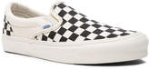 Thumbnail for your product : Vans OG Classic Canvas Slip On LX in Black & White Checkerboard | FWRD