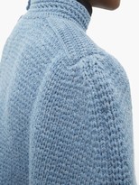 Thumbnail for your product : MARC JACOBS, RUNWAY Marc Jacobs Runway - Wool And Cashmere Knitted Cape - Navy