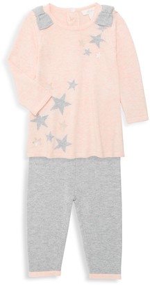Miniclasix Baby Girl's 2-Piece Cotton-Blend Sweater & Pants Set