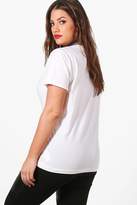 Thumbnail for your product : boohoo Plus Jessica Corset T-shirt