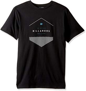 Billabong Men's Split Hex Short Sleeve Knit Crew T Shirt