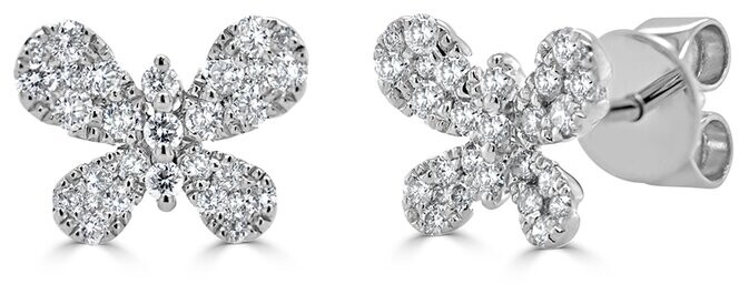Sabrina Designs 14K 0.46 ct. tw. Diamond Butterfly Studs