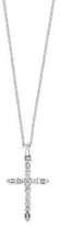 Thumbnail for your product : Effy Classique 14K White Gold 0.25" TCW Diamond Cross Pendant Necklace