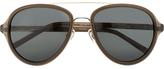 Thumbnail for your product : Linda Farrow Gallery aviator sunglasses - men - Acetate/stainless steel/glass - One Size