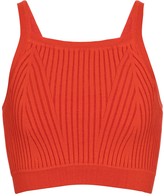 Thumbnail for your product : Live The Process Ribbed-knit crop top