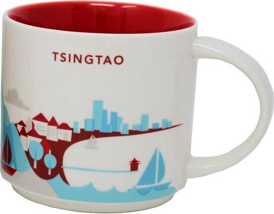 Starbucks You Are Here Series Tsingtao Ceramic Mug, 14 Oz