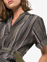 Thumbnail for your product : Marni Striped Cotton Midi Dress