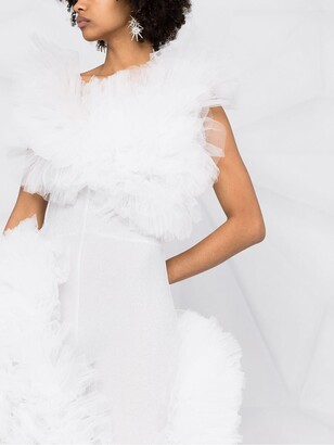 Loulou Ruffled Tulle Gown