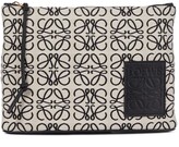 Thumbnail for your product : Loewe Anagram jacquard canvas pouch