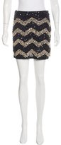 Thumbnail for your product : Alice + Olivia Embellished Mini Skirt w/ Tags