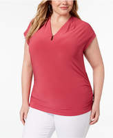 Thumbnail for your product : Anne Klein Plus Size Keyhole Top