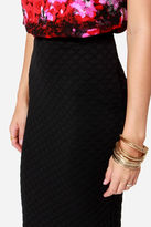 Thumbnail for your product : BB Dakota Blake Quilted Black Skirt