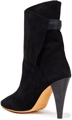 IRO Gathered Suede Ankle Boots