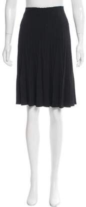 Burberry Plissé Knee-Length Skirt