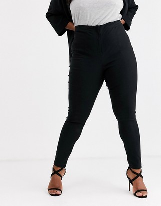 ASOS Curve DESIGN Curve high waist trousers in skinny fit