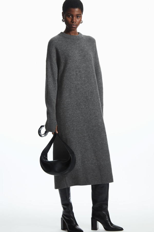 COS Oversized Alpaca-Blend Sweater Dress - ShopStyle