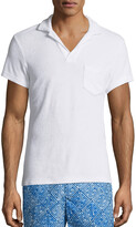 Thumbnail for your product : Orlebar Brown Terry Towel Polo with Pocket, White