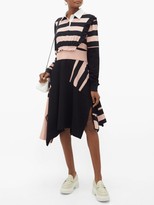 Thumbnail for your product : Preen Line Omisha Striped Cotton Rugby Dress - Black Pink