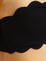 Thumbnail for your product : Marysia Swim Antibes Scallop-edged Bandeau Bikini Top - Black
