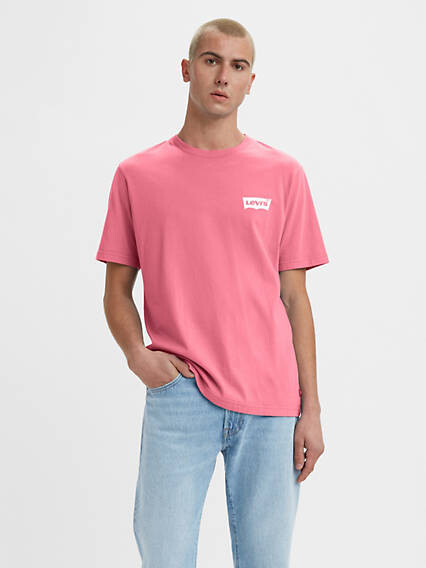 Levi's Relaxed Fit Short Sleeve T-Shirt - Men's - Chateau Rose - ShopStyle