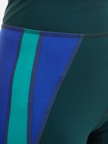 Thumbnail for your product : Etoile Isabel Marant Tiso Striped Leggings - Dark Green
