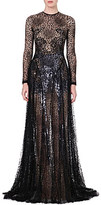 Thumbnail for your product : Marios Schwab Sheer lace gown