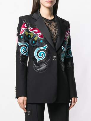 Elie Saab multicoloured print blazer