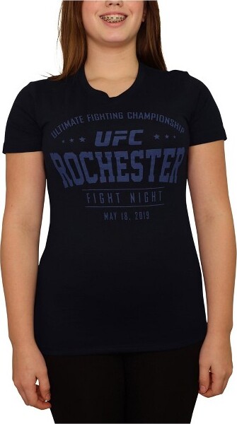 UFC UFCWomensRochesterFightNightGraphicT-Shirt,navy,Large