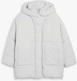 Monki black puffer jacket Clearance