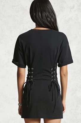 Forever 21 Contemporary Lace-Up Tunic