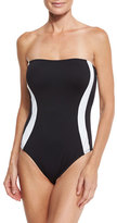 Thumbnail for your product : La Blanca Block My Way Bandeau One-Piece Swimsuit, Plus Size