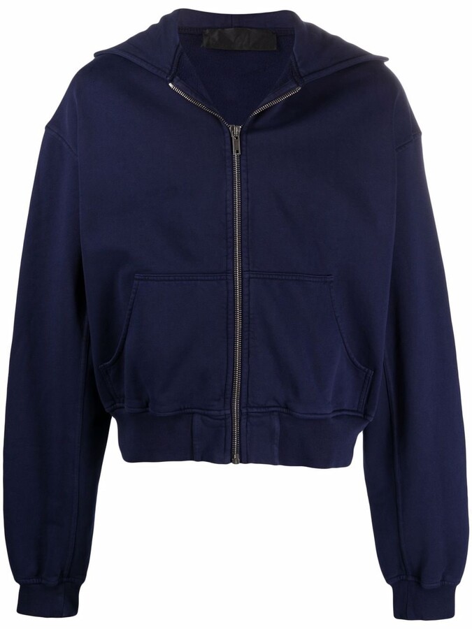 Haider Ackermann Logo-Embroidered Zipped Hoodie - ShopStyle