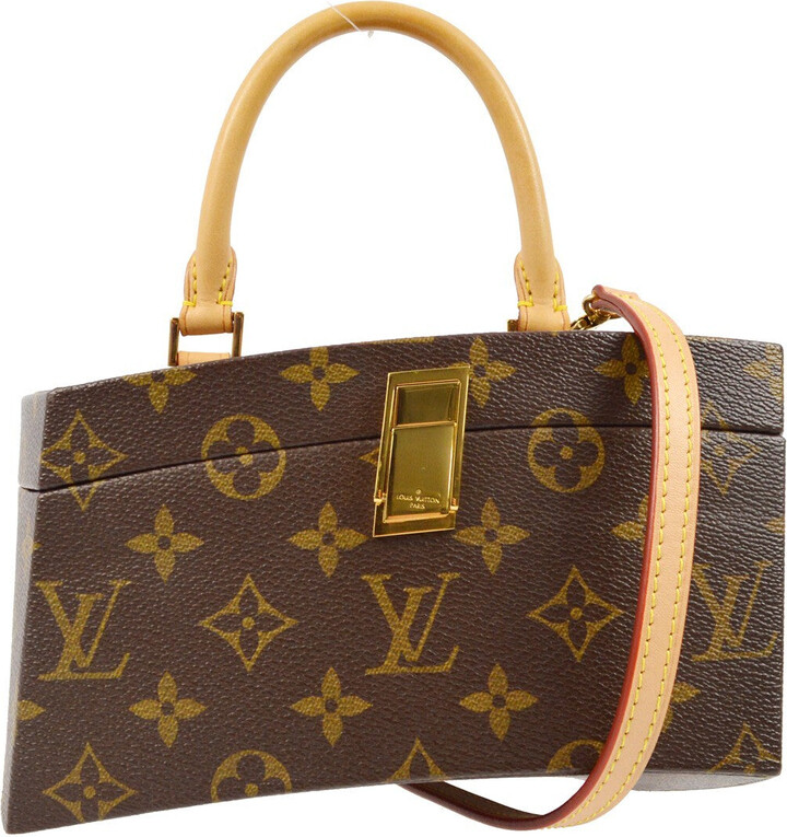 Louis Vuitton Frank Gehry Twisted Box Bag Monogram Canvas Brown Canvas Handbag (Pre-Owned)