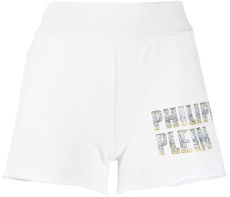 Philipp Plein Crystal Logo Shorts