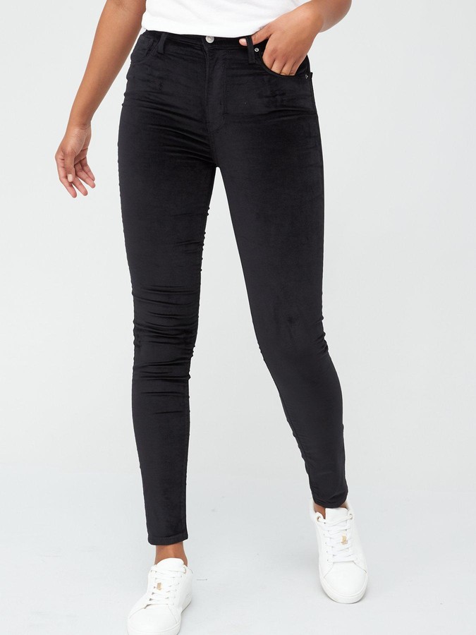 Levi's 721 High Rise Skinny Jeans Black - ShopStyle