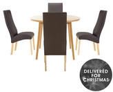 Thumbnail for your product : Camilla And Marc Primo 100 Cm Round Table And 4 Buckingham Chairs