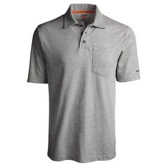 Timberland Men's A1HP2 Base Plate Blended Short Sleeve Polo - Small - Heather Gray