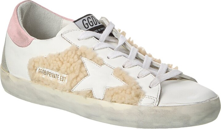 Golden Goose Superstar Shearling & Leather Sneaker
