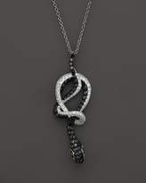 Thumbnail for your product : Bloomingdale's Black & White Diamond Snake Pendant in 14K White Gold, .70 ct. t.w. - 100% Exclusive