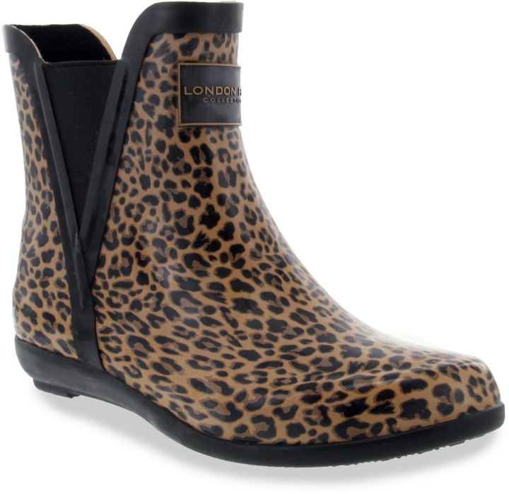 lifestride leopard rain boots