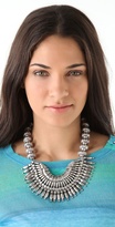 Thumbnail for your product : Adia Kibur Silver Bib Necklace