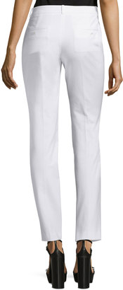 Michael Kors Samantha Skinny Ankle Pants, Optic White