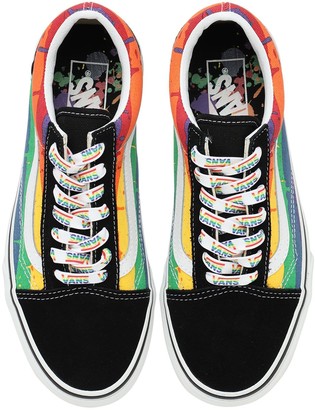 rainbow drip old skool vans