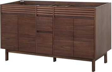 Avanity Carina 60 In. Double Sink Bathroom Vanity In Coffee Teak