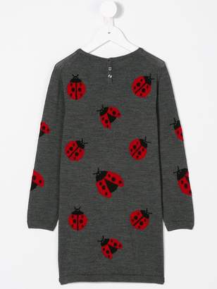 Dolce & Gabbana Kids ladybug knitted dress