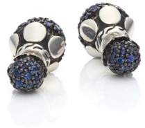 John Hardy Dot Blue Sapphire & Sterling Silver Double-Sided Stud Earrings