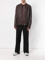 Thumbnail for your product : Rick Owens zipped leather jacket