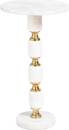 TJMAXX 14X24 Solid Marble And Metal Table