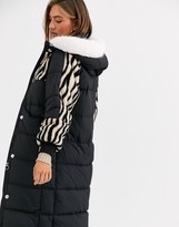 Thumbnail for your product : Urban Code Urbancode longline padded parka with tiger borg panels