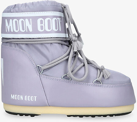 Moon Boot Womens Lilac Icon Low 2 Woven Ankle Snow Boots Eur 39 / 6 Uk Women